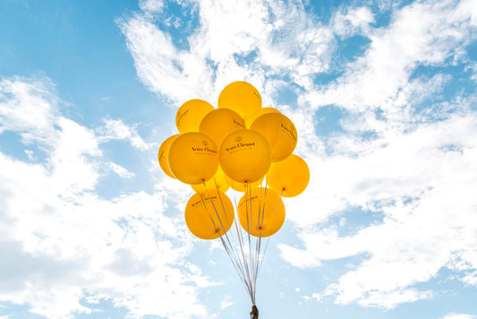 Veuve Clicquot Yellow Balloons