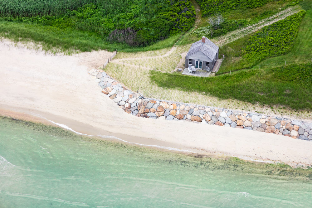 Photography by Gray Malin of Washing Pond Beach Cottage, Nantucket
