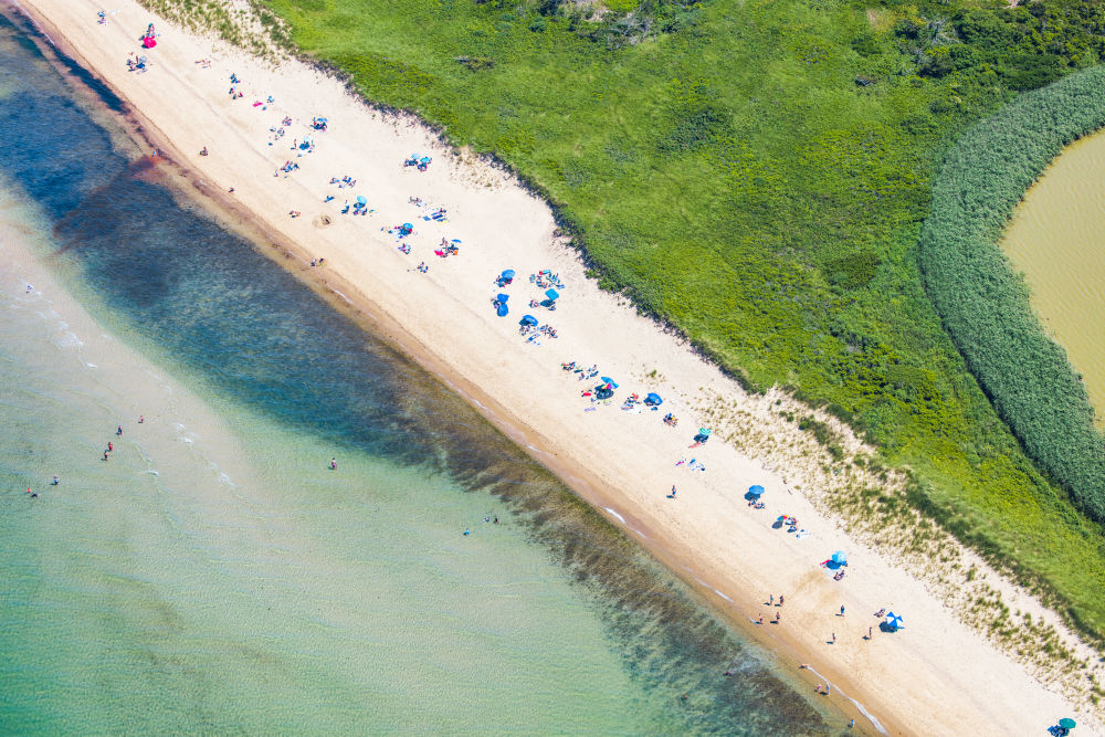 Photography by Gray Malin of Washing Pond Beach, Nantucket