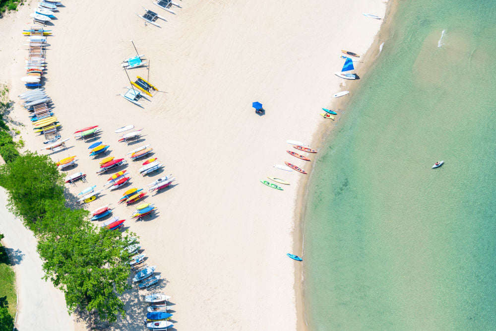 Wilmette Sailing Beach, Chicago