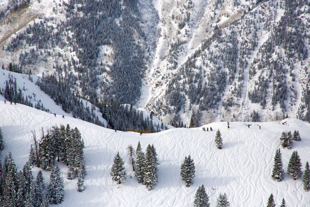 Aspen Highland Ski Climbers Diptych