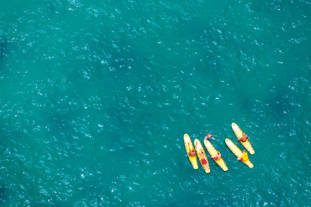 Photography by Gray Malin of Bondi Surf Lifeguards