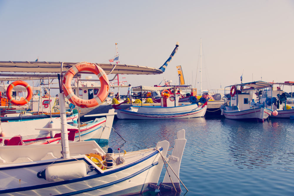 Greek Fishing Boats, Santorini