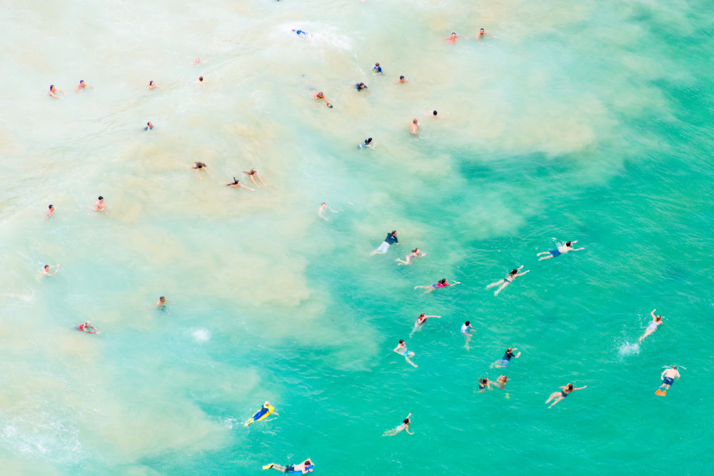 Photography by Gray Malin of Manly Beach Swimmers