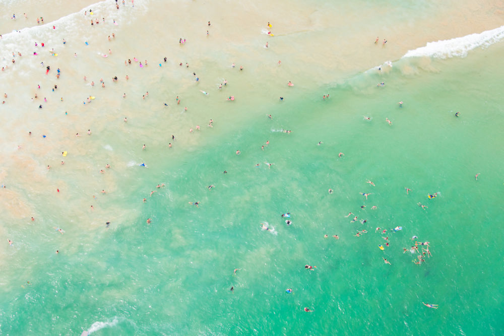 Photography by Gray Malin of Manly Swimmers