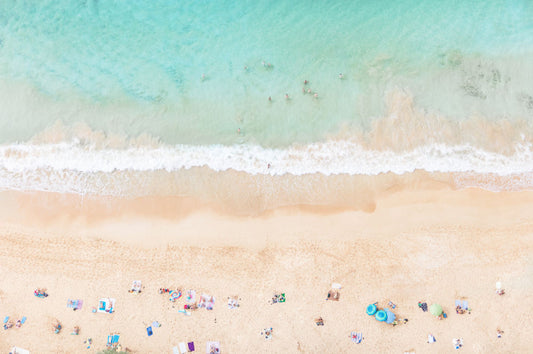 Nude Beach Sunbathers, Maui