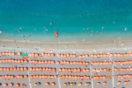 Positano Orange Umbrellas