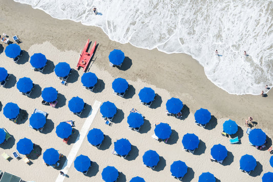 Royal Blue Umbrellas, Tuscany