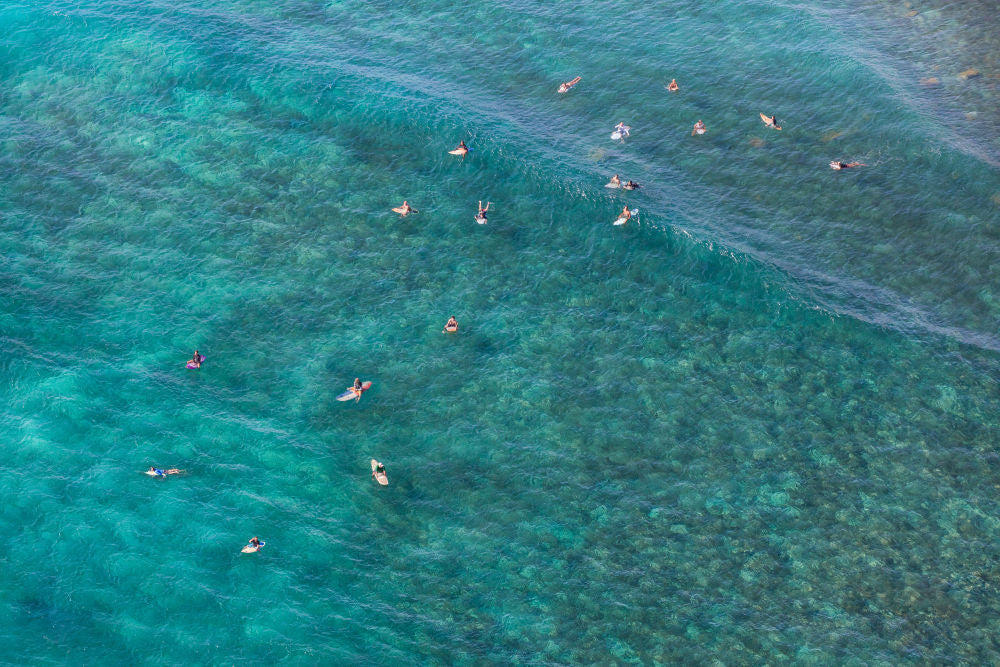 Photography by Gray Malin of St. Barths Surfers, Close Up