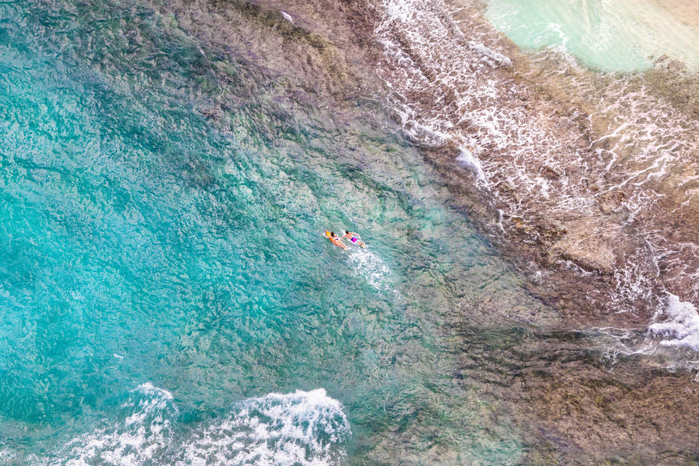 Photography by Gray Malin of St. Barths Surfing Couple