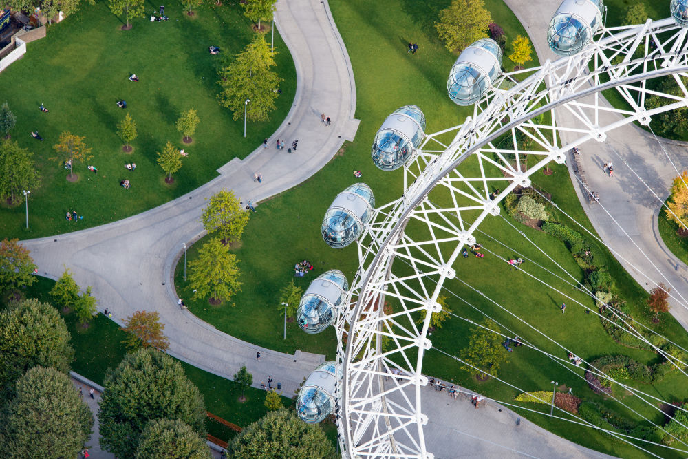 Photography by Gray Malin of London Eye