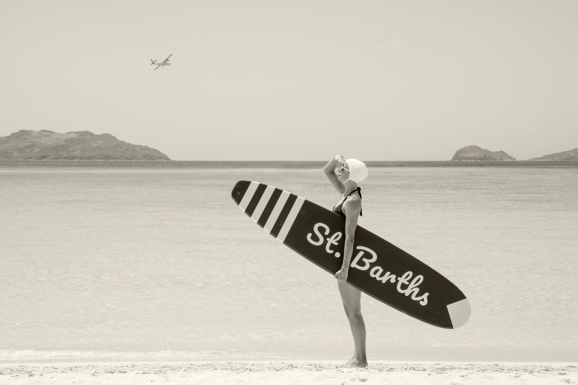 The  Vacationer, St. Barths (Sepia)